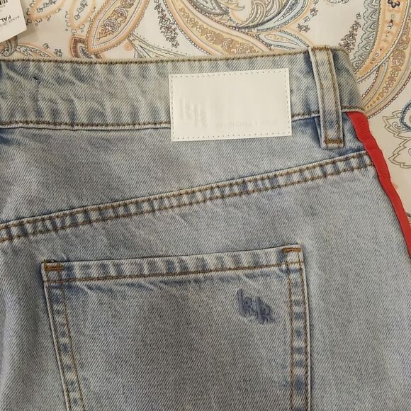 New Kendall and Kylie Denim Striped Midi Skirt Size 30 - Picture 9 of 9